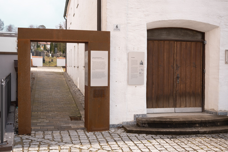 Texttafeln Ausstellung in Außenbereich