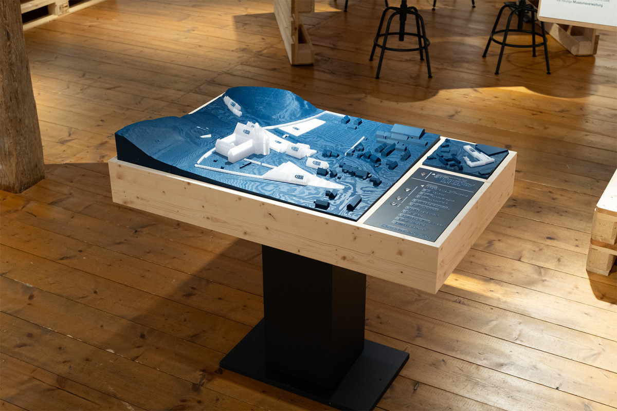 Modell der Liegenschaften des Museum KulturLand Ries